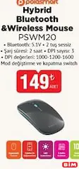 POLOSMART HYBRİD BLUETOOTH&WİRELESS MOUSE PSWM20 fiyat ve kampanya bilgisi